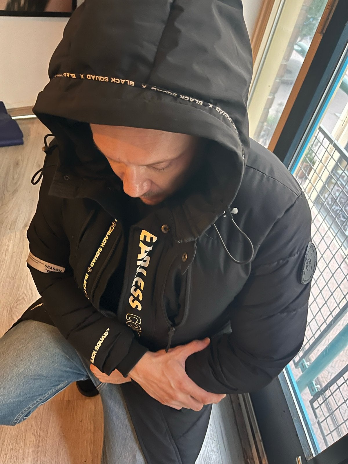 Black Squad winterjas - Zwart - Zo goed als nieuw, Ophalen of Verzenden, Zo goed als nieuw, Overige maten, Zwart