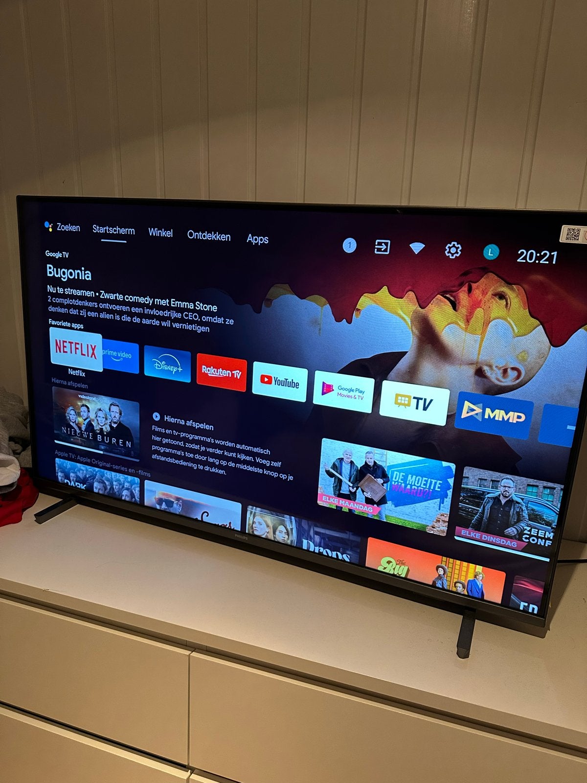 Philips ambilight 43inch 4k tv zo goed als nieuw, Ophalen, Philips, LED, 50 Hz