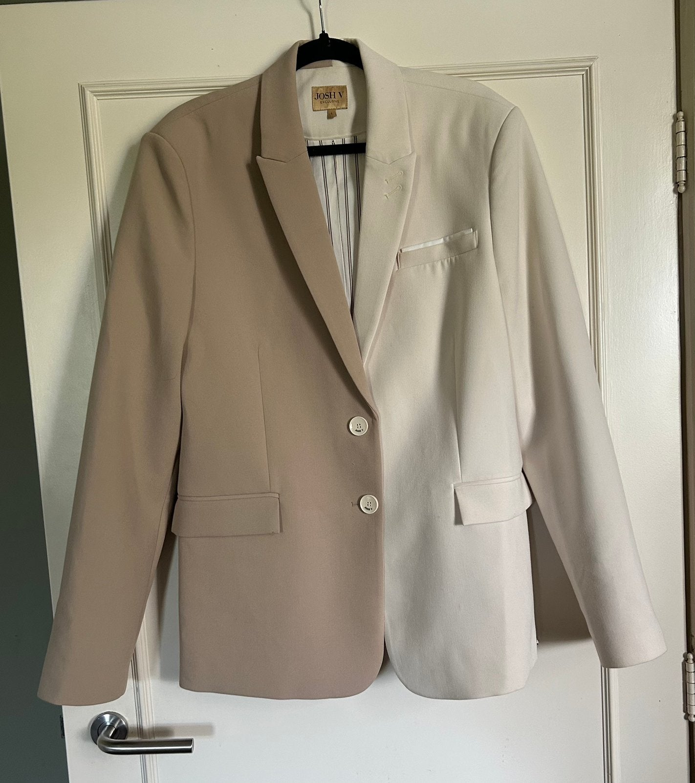 Niewe Light Mink Ecru JoshV, Josh V two toned blazer L, Verzenden, Beige, Maat 42/44 (L), Nieuw