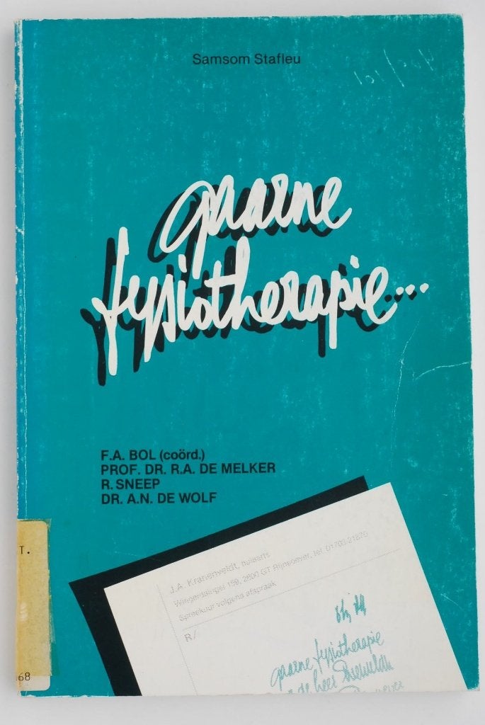 Gaarne fysiotherapie Samenwerking artsen en fysiotherapeuten, Boeken, Gelezen, Verzenden, HBO, F.A. Bol, R.A. de Melker, R. Sneep, A.N. de Wolf