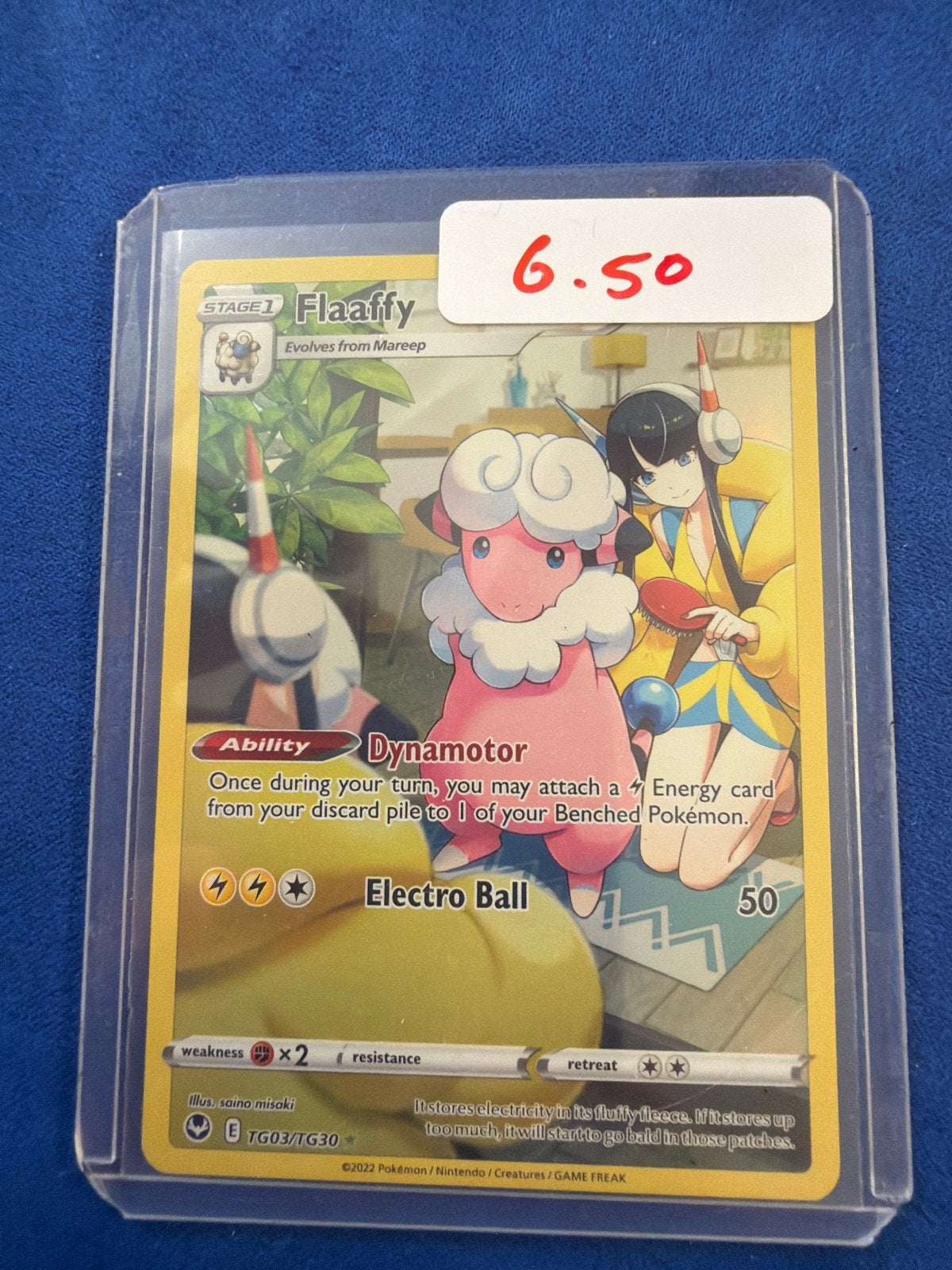 Pokémon Kaart Flaaffy TG03/TG30 Trainer Gallery, Ophalen, Zo goed als nieuw, Losse kaart