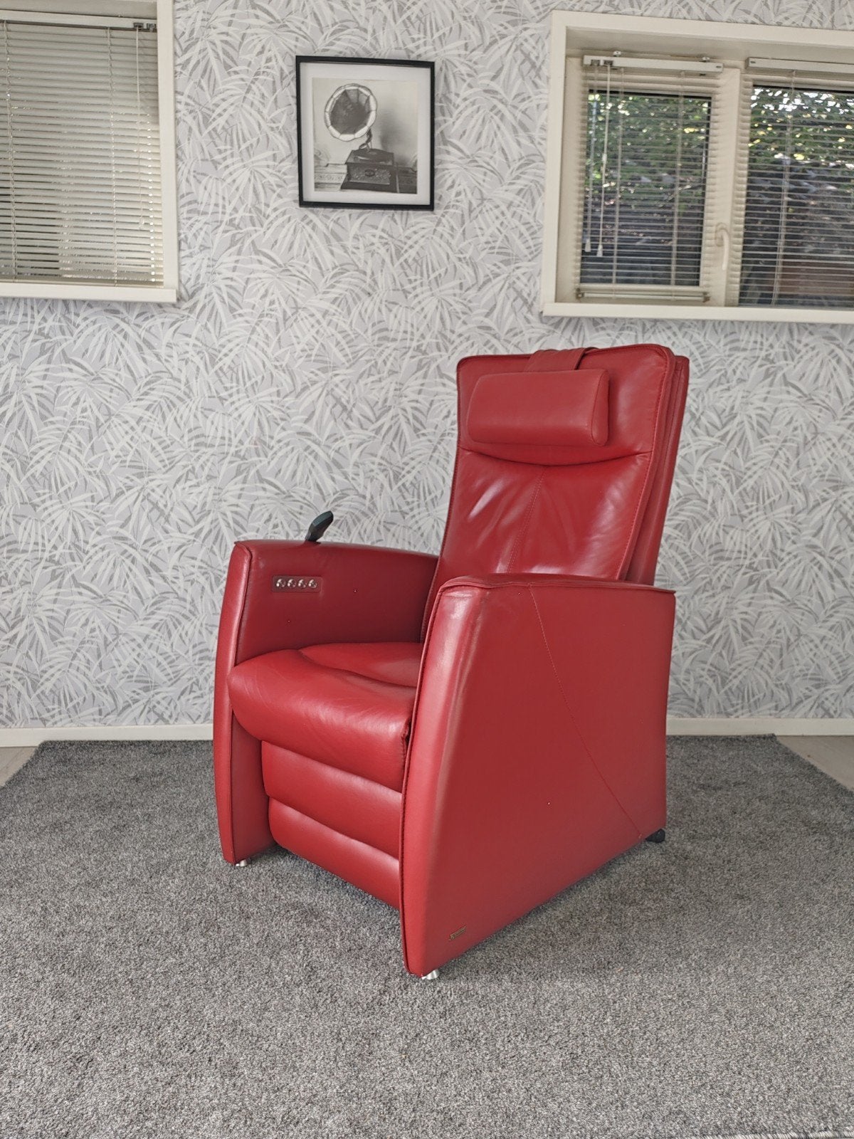 Prominent Vianden sta op stoel met massage verwarming accu, Prominent, Minder dan 75 cm, Leer, Ophalen of Verzenden