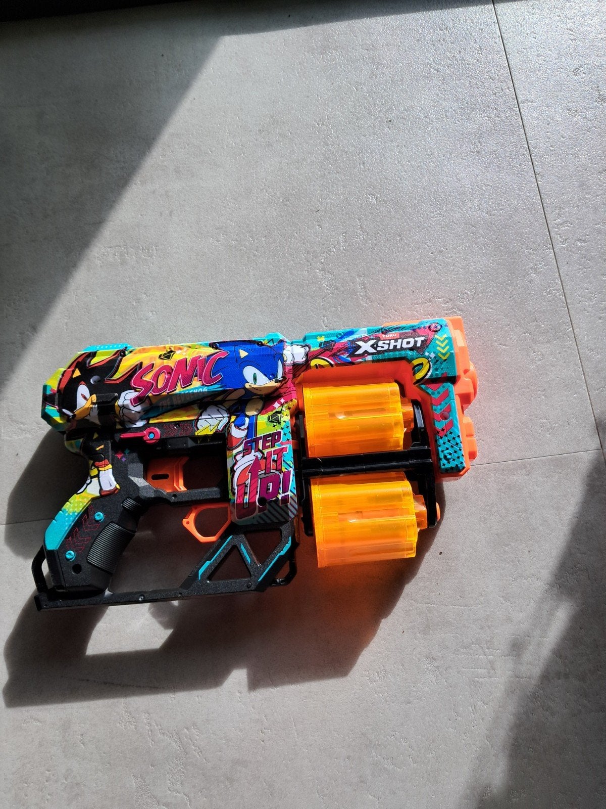 X-Shot Sonic the Hedgehog Blaster, Kinderen en Baby's, Speelgoed | Actiefiguren, Ophalen of Verzenden, Zo goed als nieuw