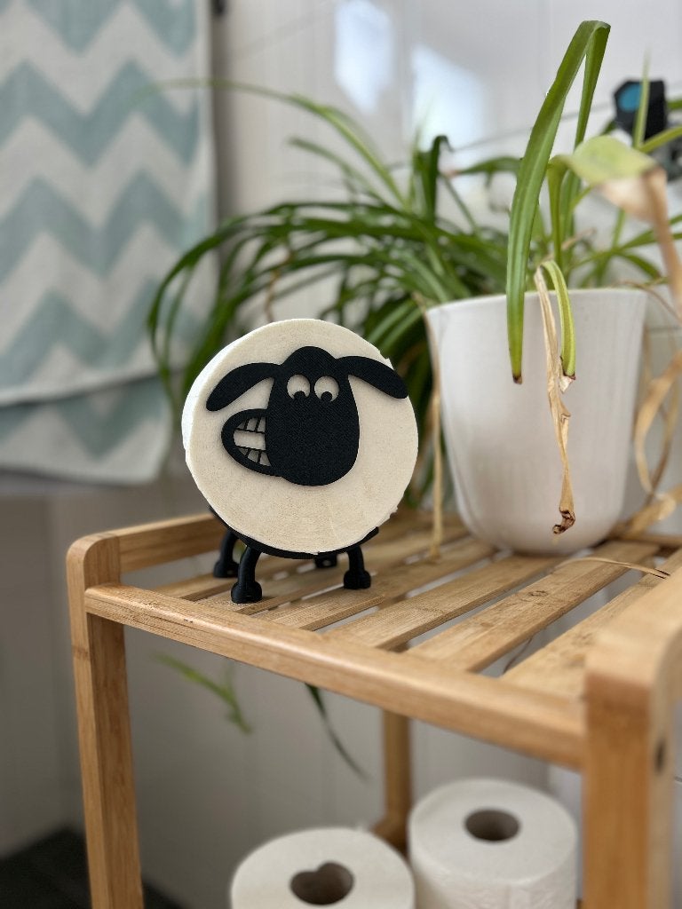 WC rol houder schaap, decoratie voor wc, wc papier houder, Ophalen of Verzenden, Zo goed als nieuw