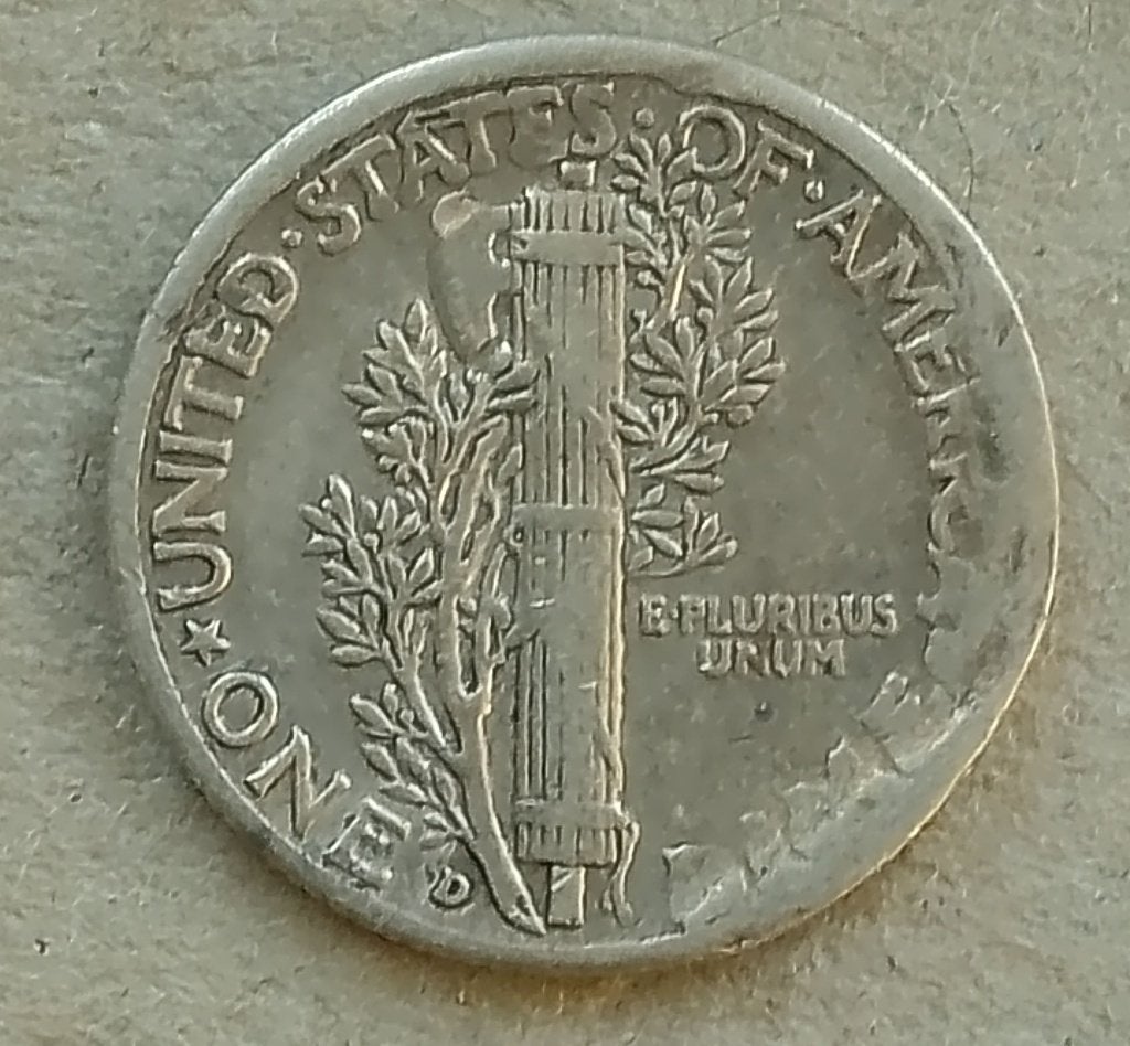 USA, 1 dime 1942 D, Ophalen of Verzenden, Noord-Amerika, Losse munt, Zilver