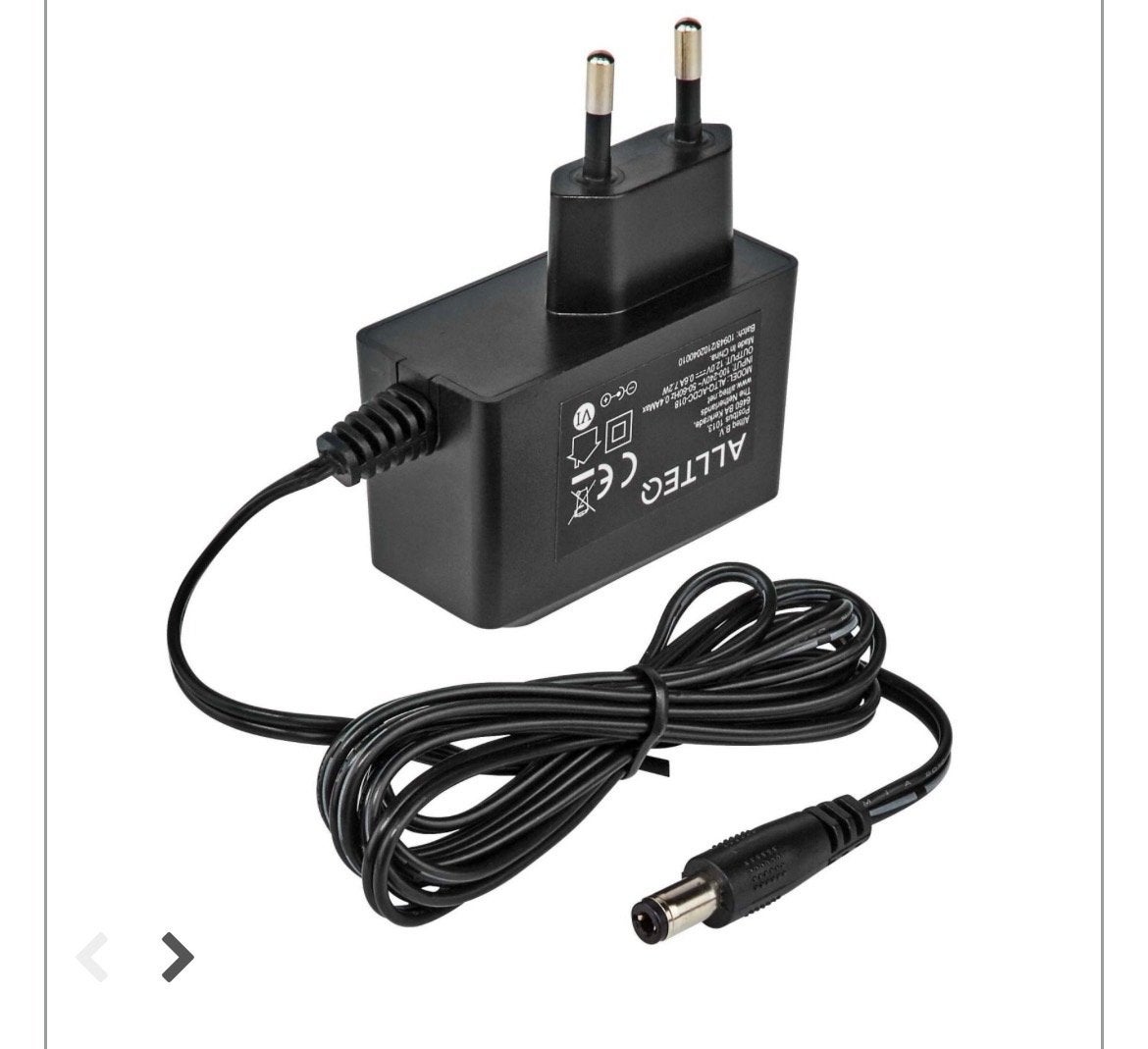 ALLTEQ 12V DC Voedingsadapter - 2.0A - Universeel, Audio, Tv en Foto, Opladers, Nieuw, Ophalen