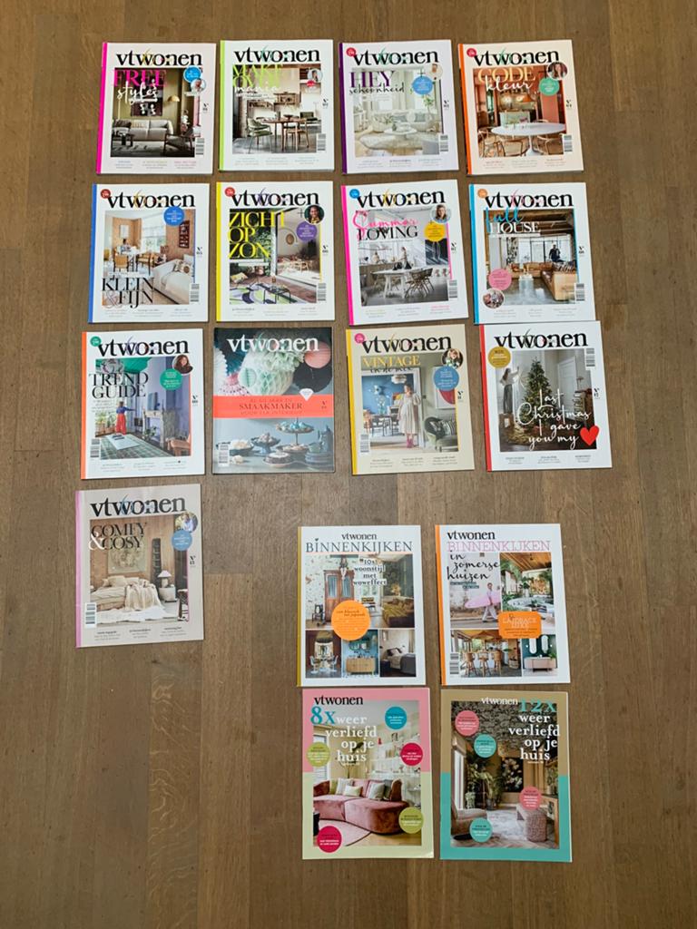 Vtwonen magazines jaargang 2022-2023-2024, Boeken, Ophalen, Gelezen, Damesbladen