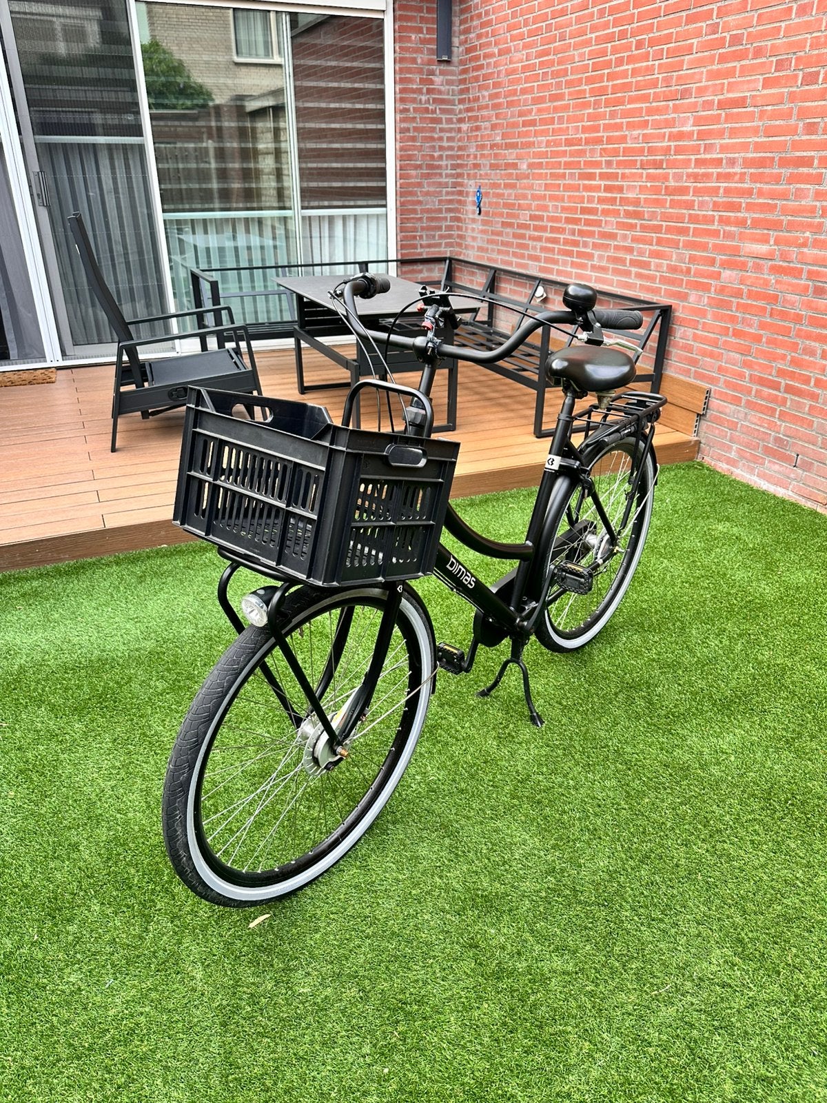 Bimas damesfiets super netjes!, Versnellingen, Zo goed als nieuw, Trommelrem, 56 cm of meer