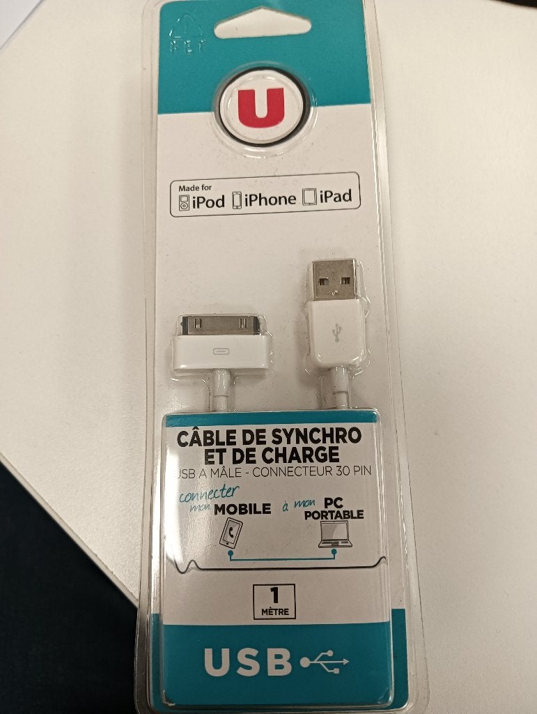 Laadkabel van usb2.0 male naar 30pins., Verzenden, Nieuw