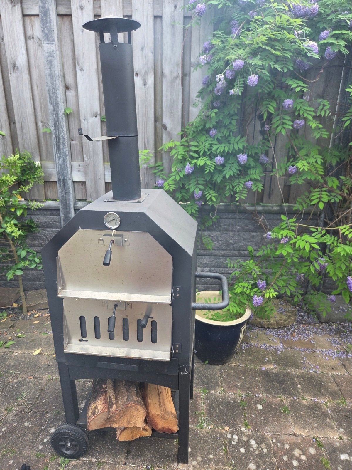 Pizza oven voor buiten -  (thermometer defect), Ophalen