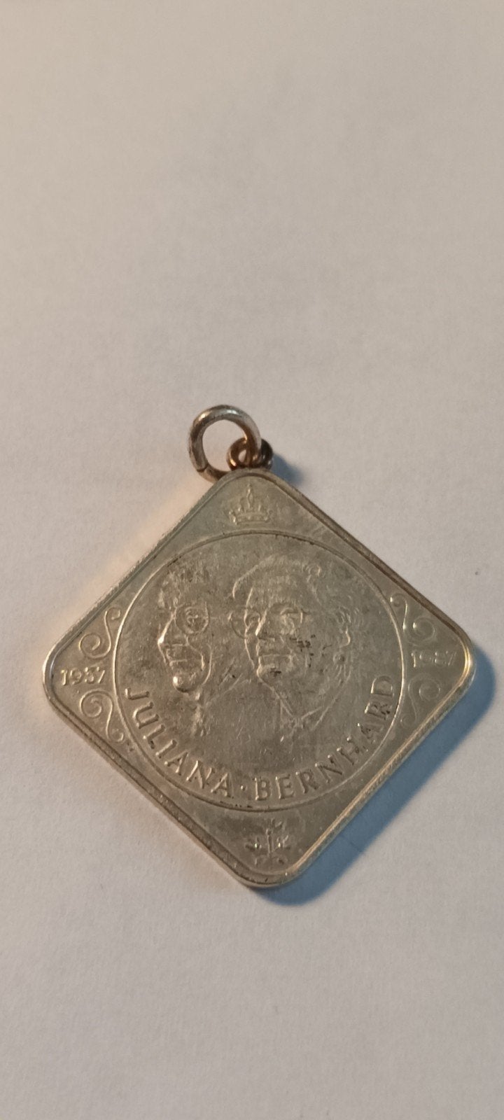 Zilveren Juliana & Bernhard 50 Jaar Huwelijk Medaille, Postzegels en Munten, Penningen en Medailles, Ophalen of Verzenden
