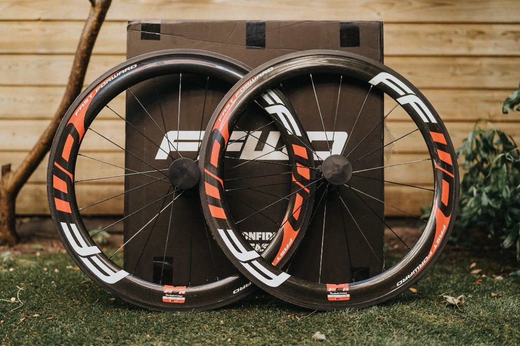 FFWD (Fast Forward) F6R carbon tubular wielset, Wiel, Gebruikt, Ophalen of Verzenden, FFWD