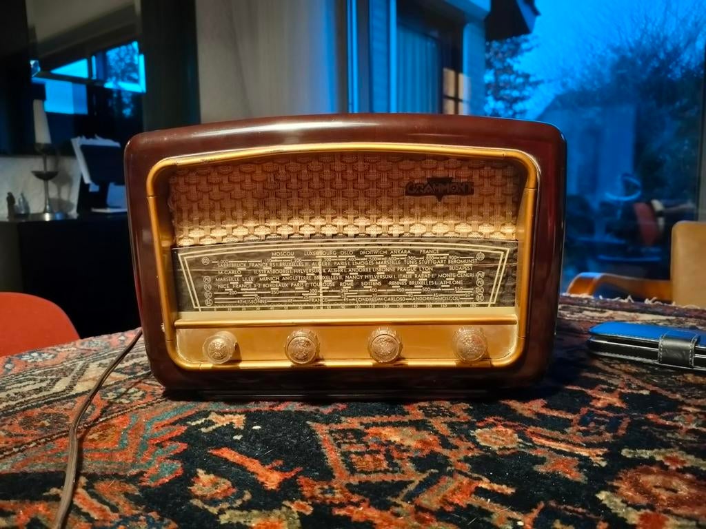 Grammont buizenradio type 5.515 - Werkend, met gebreken, Ophalen of Verzenden, Gebruikt, Radio