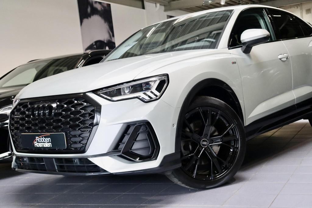 Audi Q3 Sportback 45 TFSI Quattro Pro Line S|Dew silver met., Auto's, Audi, Gebruikt, 4 cilinders, Bedrijf, Vierwielaandrijving
