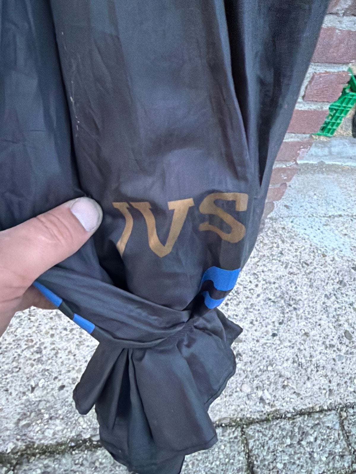 JVS Vissersparaplu - Gebruikt, Tuin en Terras, Ophalen of Verzenden, Gebruikt