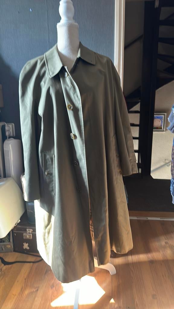 Vintage Burberry olijfgroene, Ophalen of Verzenden, Gedragen, Beige