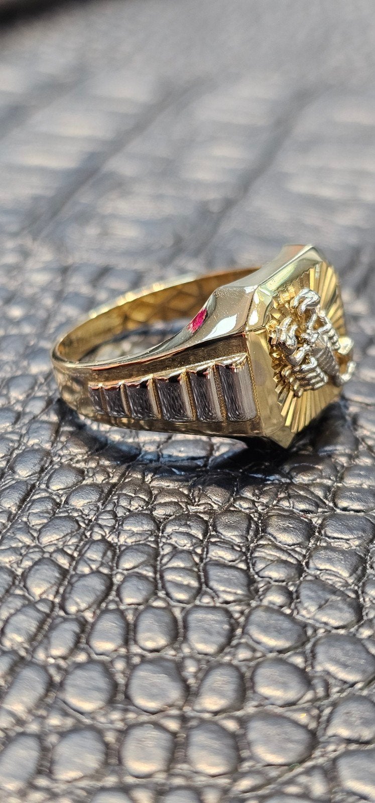 14k Gouden Scorpion ring, Sieraden, Tassen en Uiterlijk, 19 tot 20, Heer, Nieuw, Ophalen of Verzenden