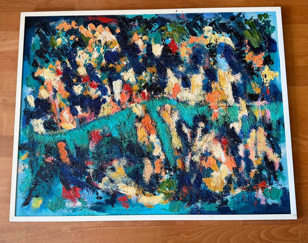 Te koop: Origineel schilderij van Bas Steller – Kampen, Antiek en Kunst, Ophalen