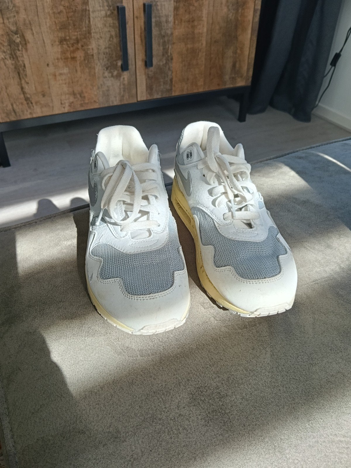 Nike Air Max 1 Patta Wave White - Maat 42.5, Wit, Nike, Ophalen of Verzenden, Sneakers of Gympen