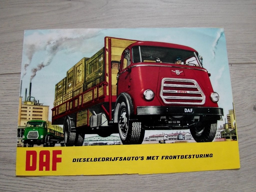 Brochure DAF Dieselbedrijfsauto's met frontbesturing 1960, Boeken, Ophalen of Verzenden, Zo goed als nieuw, Overige merken