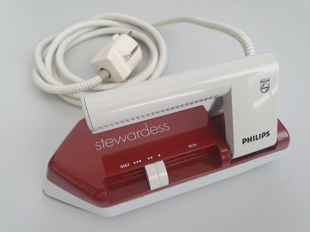PHILIPS HD 1165A Stewardess reisstrijkijzer, Witgoed en Apparatuur, Verzenden, Gebruikt, Strijkijzer met snoer