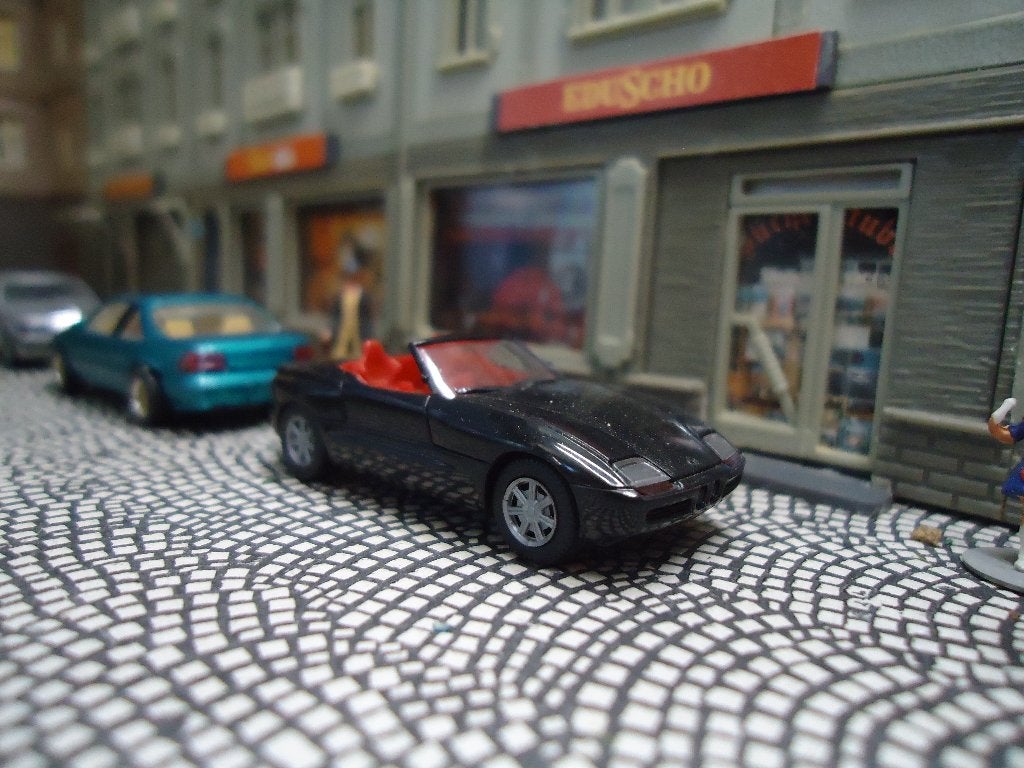 BMW E30 Z1 - Herpa zwart, Ophalen of Verzenden, Gebruikt, Auto, Herpa