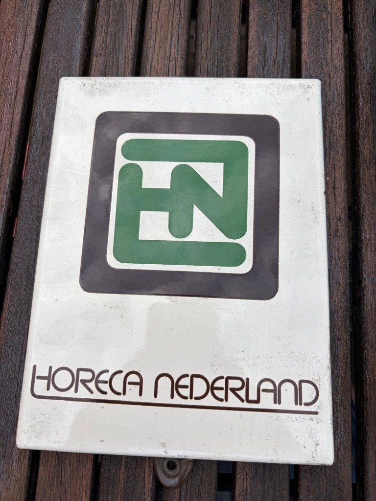 Vintage Horeca Nederland reclamebord., Ophalen of Verzenden