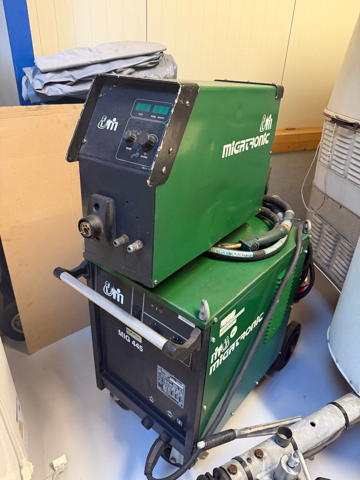 Migatronic MIG 445 Lasapparaat watergekoeld, Ophalen, Gebruikt, 250 ampère of meer, Co2
