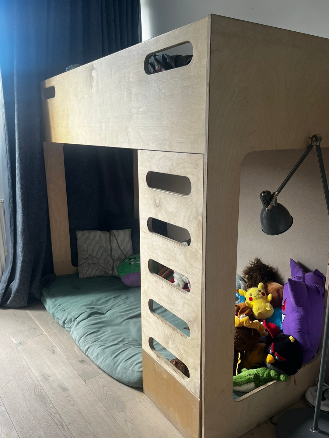 Hoogslaper- Loft Bed- custom made- incl matras, Ophalen, Gebruikt, 90 cm, Eenpersoons