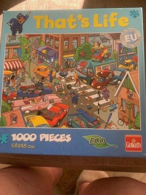 Puzzel (That's Life) Verkeersopstopping 1.000 stukje, Ophalen of Verzenden, 500 t/m 1500 stukjes, Zo goed als nieuw, Legpuzzel