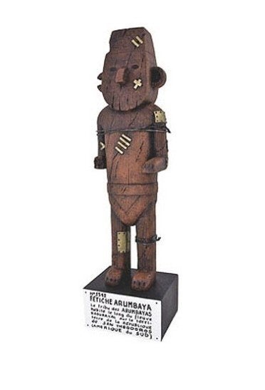 FÉTICHE ARUMBAYA 46 CM Kuifje, Ophalen of Verzenden, Kuifje, Nieuw, Beeldje of Figuurtje