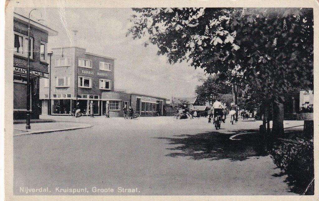 Nijverdal,Garage, 1941., Verzenden, 1940 tot 1960, Gelopen, Overijssel