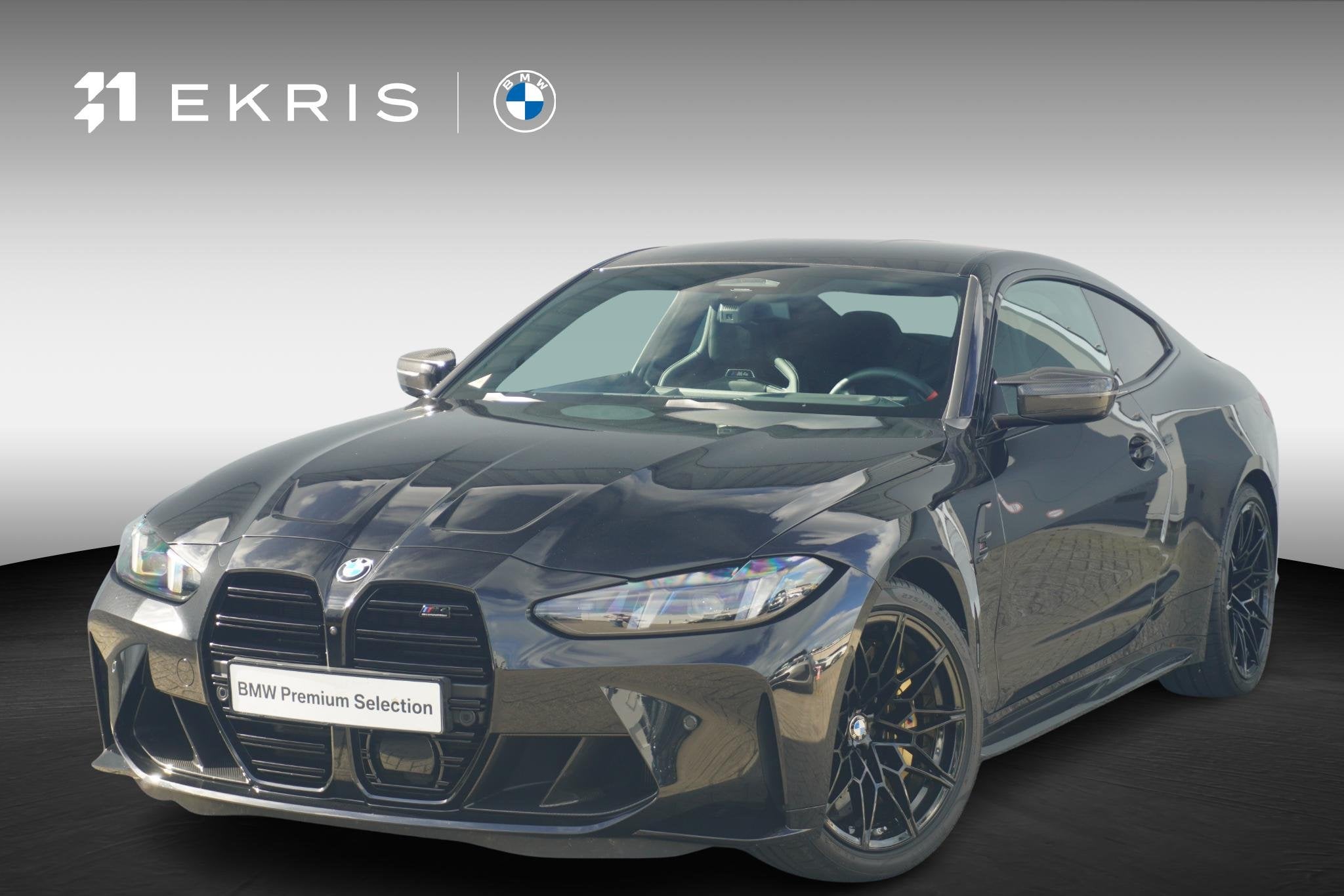 BMW M4 Competition | M Carbon-keramische remmen | M Carbon E, Auto's, Gebruikt, Met garantie (alle), 4 stoelen, Zwart