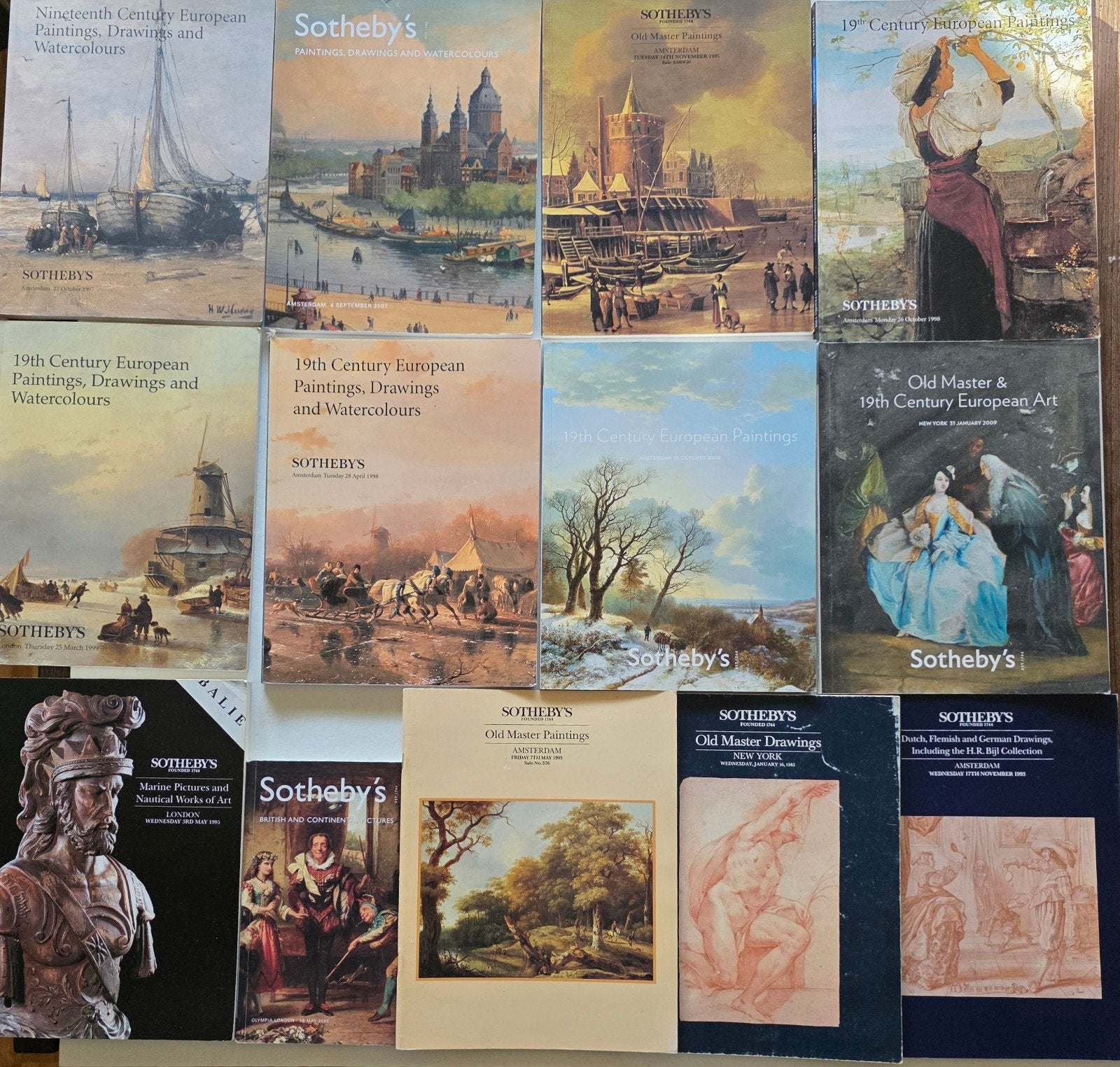 Sotheby's 13 Veilinghuis Catalogi. Met veel Oude Meesters., Boeken, Ophalen of Verzenden