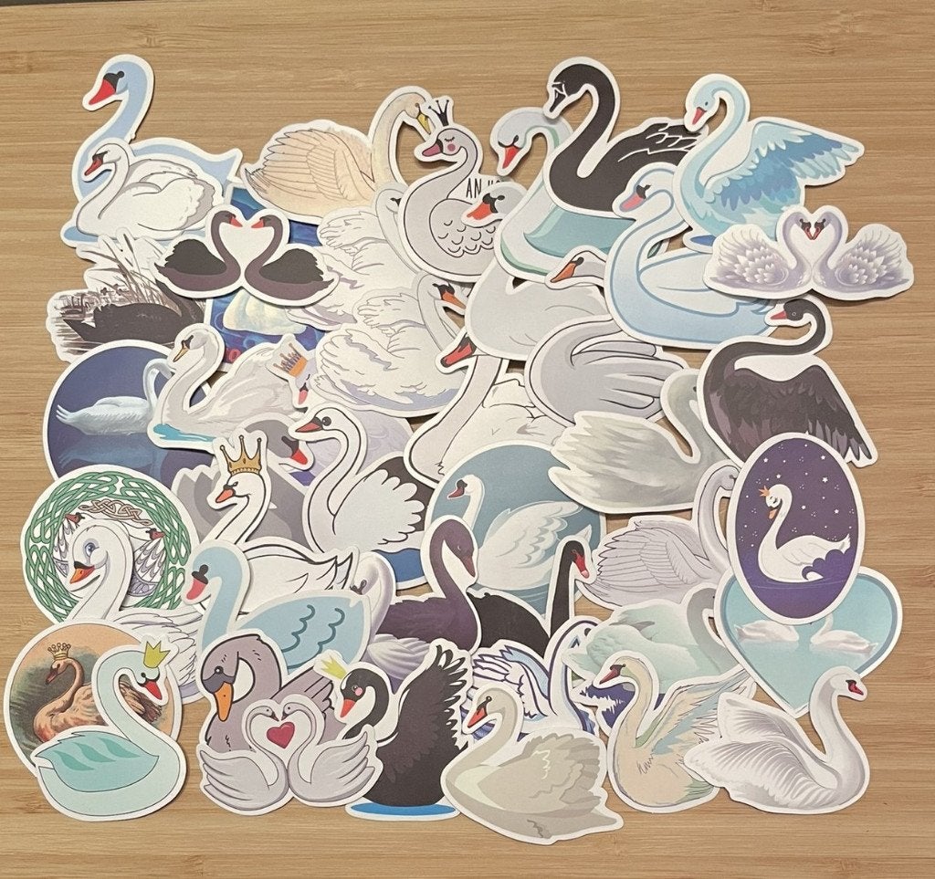Zwanen stickers, Verzenden, Nieuw, Meerdere stickers