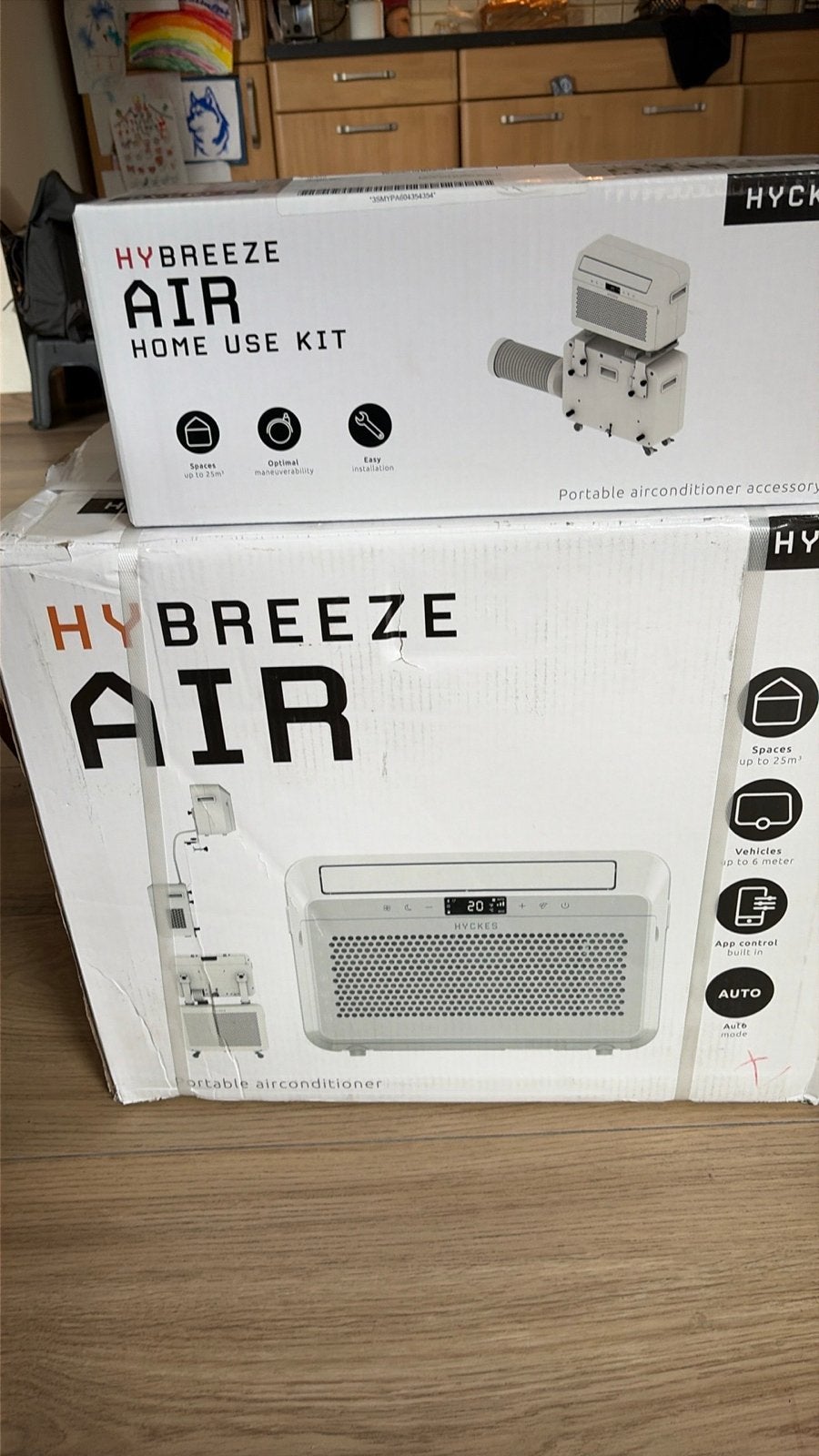 Hybreeze split Airco caravan, Witgoed en Apparatuur, Airco's, Nieuw, Mobiele airco, Minder dan 60 m³, 3 snelheden of meer, Koelen en Ontvochtigen