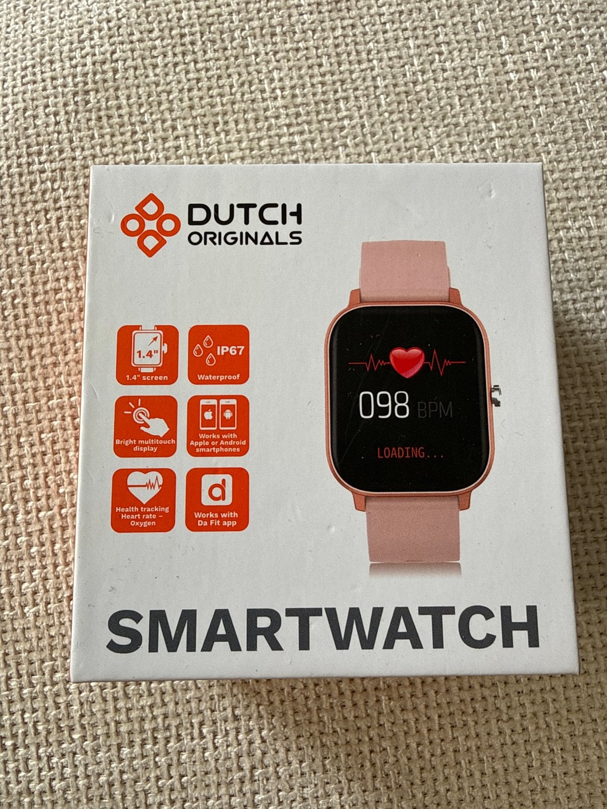 Dutch Originals Smartwatch - Nieuw in doos, Hartslag, Nieuw, Ophalen of Verzenden, Android