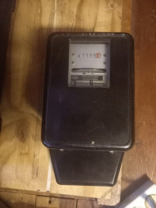 Vintage Elektriciteitsmeter - Gebruikt, Ophalen of Verzenden