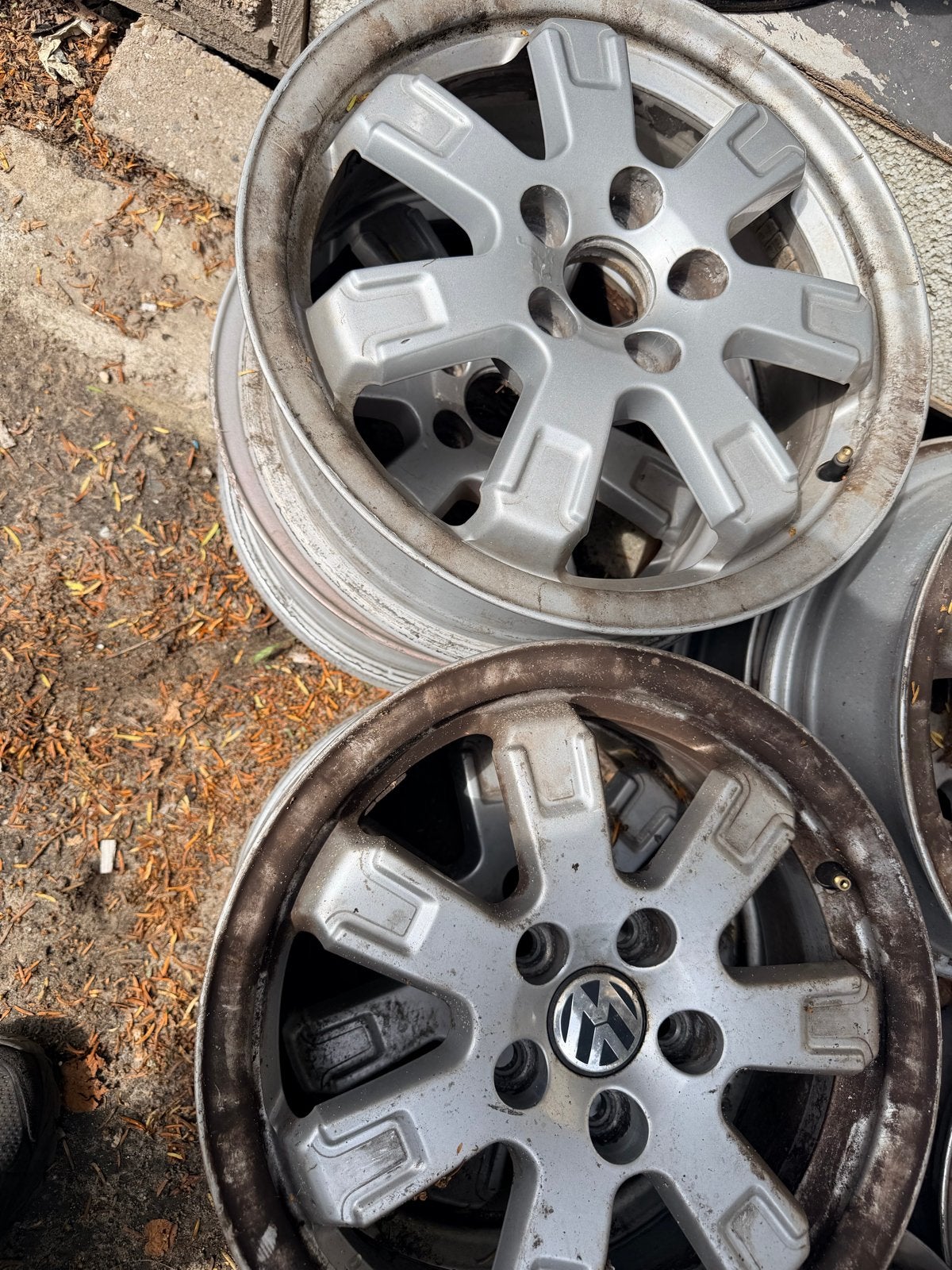 Gebruikte Volkswagen polo Velgen - Set van 4 5x100, Auto-onderdelen, Banden en Velgen, Ophalen, Gebruikt, Velg(en), Winterbanden