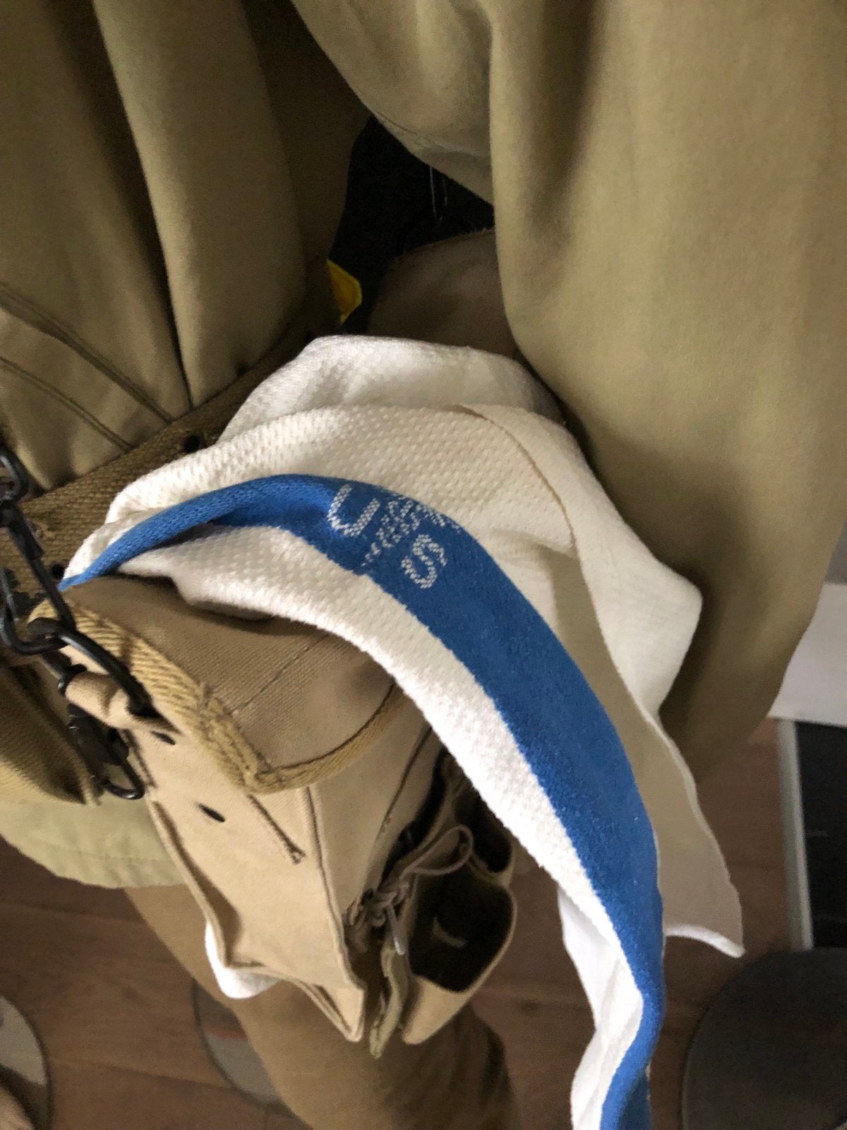Originele WO2 US Medic Handdoek - Zeldzaam Militair Item, Ophalen of Verzenden, Landmacht, Amerika, Overige typen