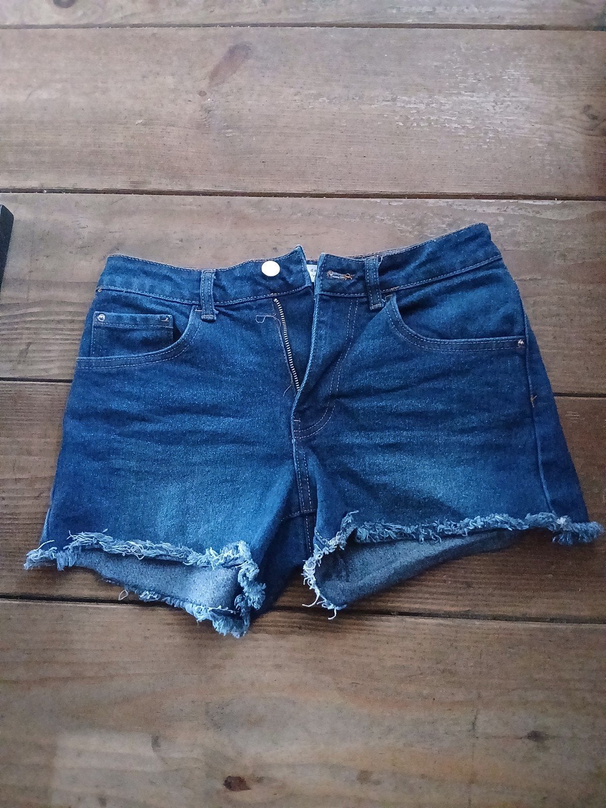 dames korte spijkerbroek, Ophalen of Verzenden, Zo goed als nieuw, Blauw, W28 - W29 (confectie 36)