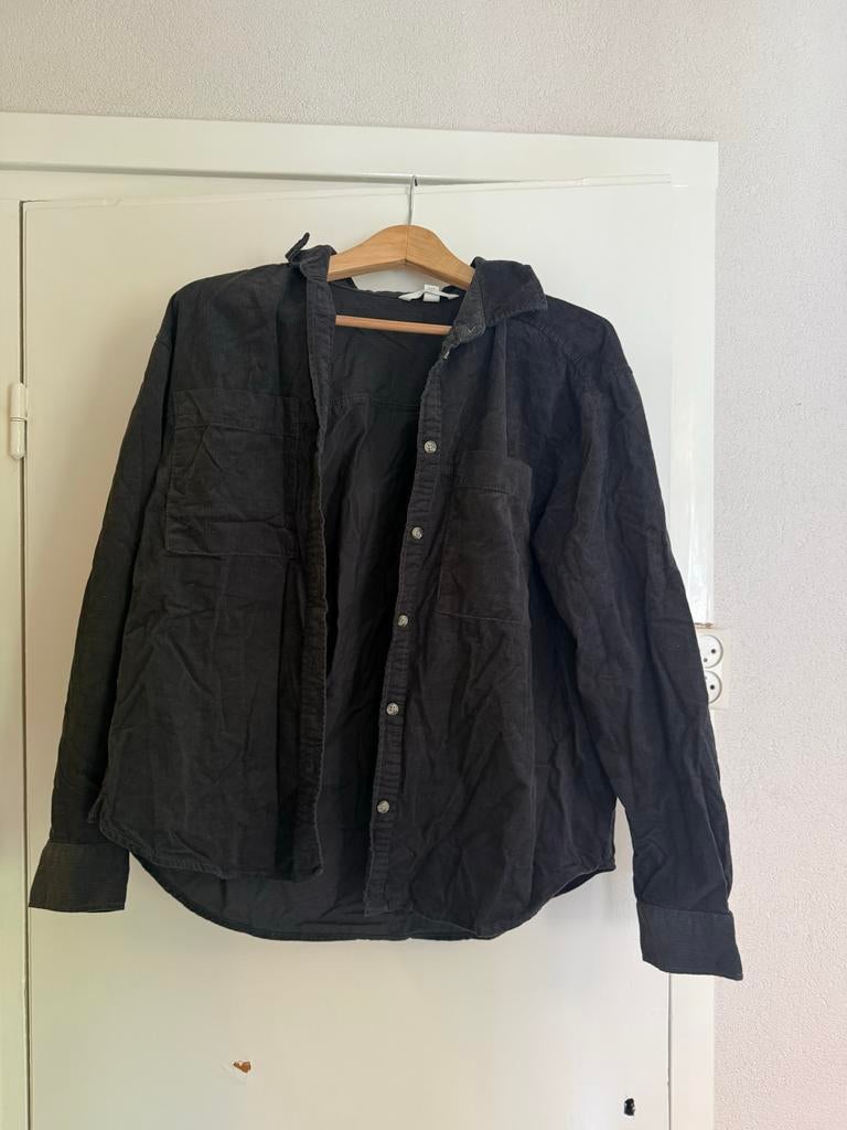 Zwarte blouse/jasje H&M maat S, Kleding | Dames, Ophalen of Verzenden, Zo goed als nieuw, Maat 36 (S), Zwart