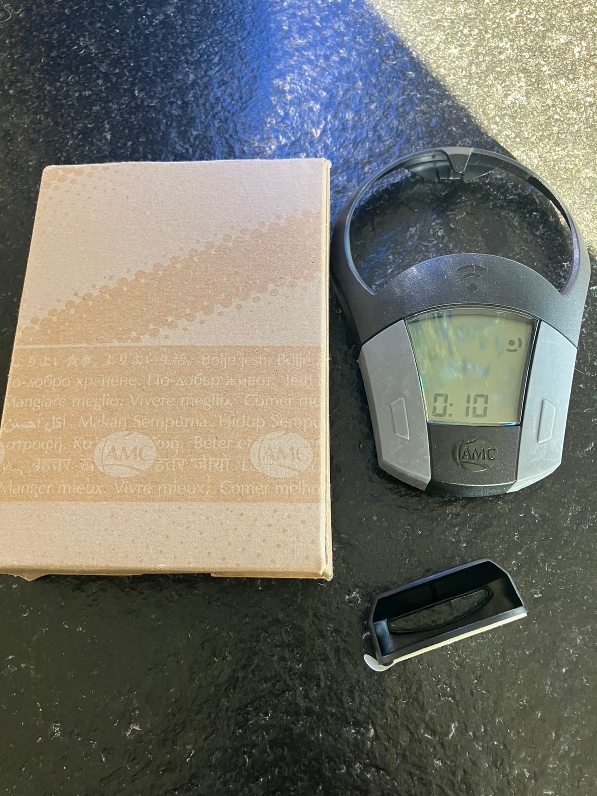 AMC premium audiotherm klokje piepertje, Nieuw, Pannenset, Ophalen of Verzenden, Rvs