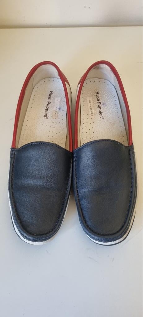Hush Puppies mocassins zo goed als nieuw, Blauw, Ophalen of Verzenden, Zo goed als nieuw, Espadrilles of Moccasins