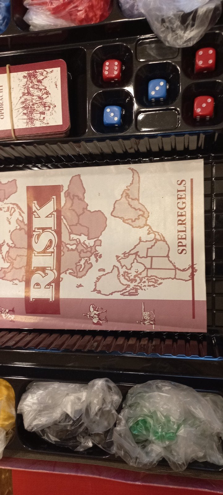 Risk bordspel uit 1996 - Strategisch oorlogsspel, Hobby en Vrije tijd, Vijf spelers of meer, Ophalen of Verzenden, Gebruikt, Parker Brothers