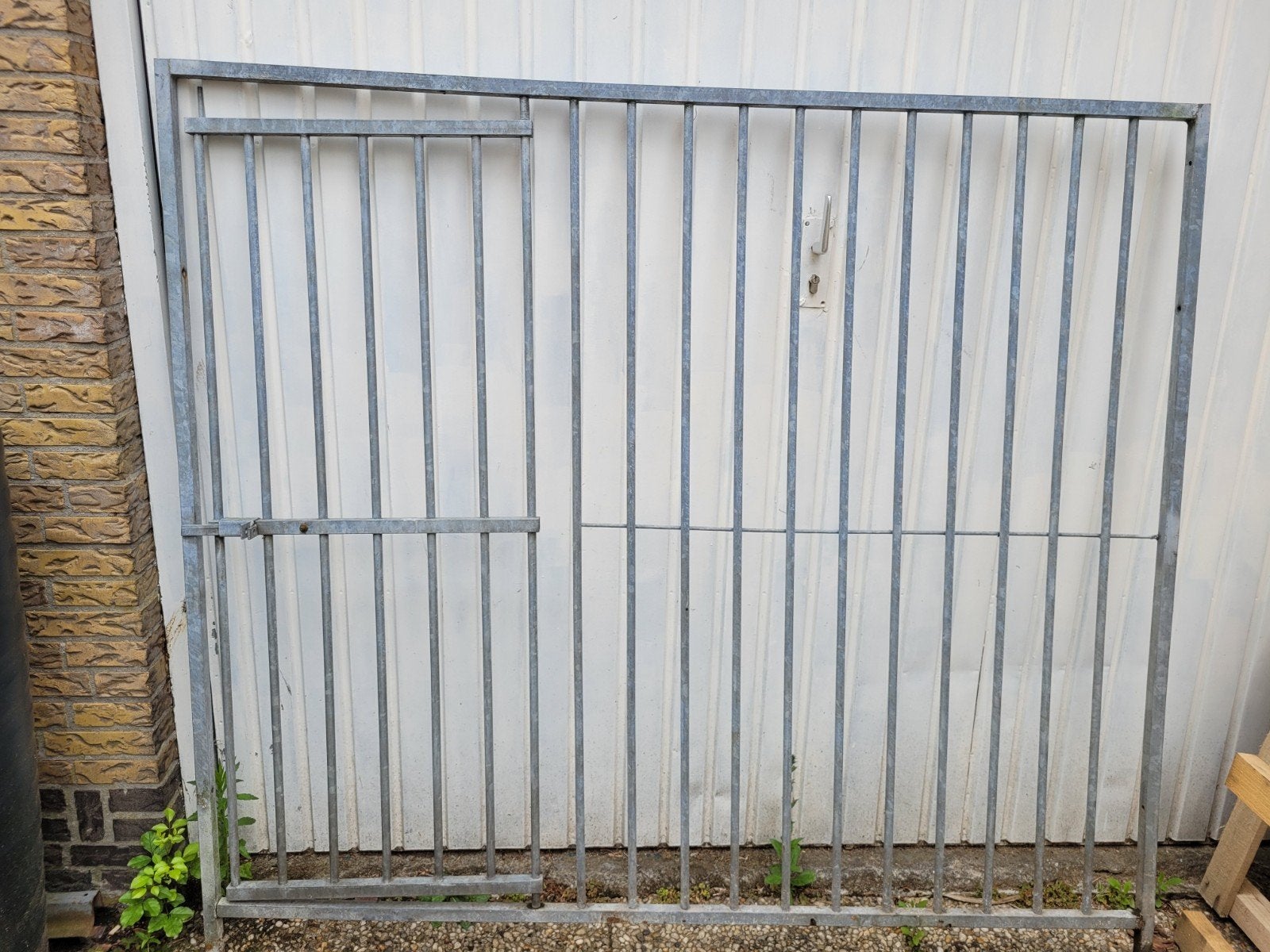 Hondenren, hondenkennel, hekwerk 3 delen. 2 delen met deur., Ophalen, Gebruikt, IJzer