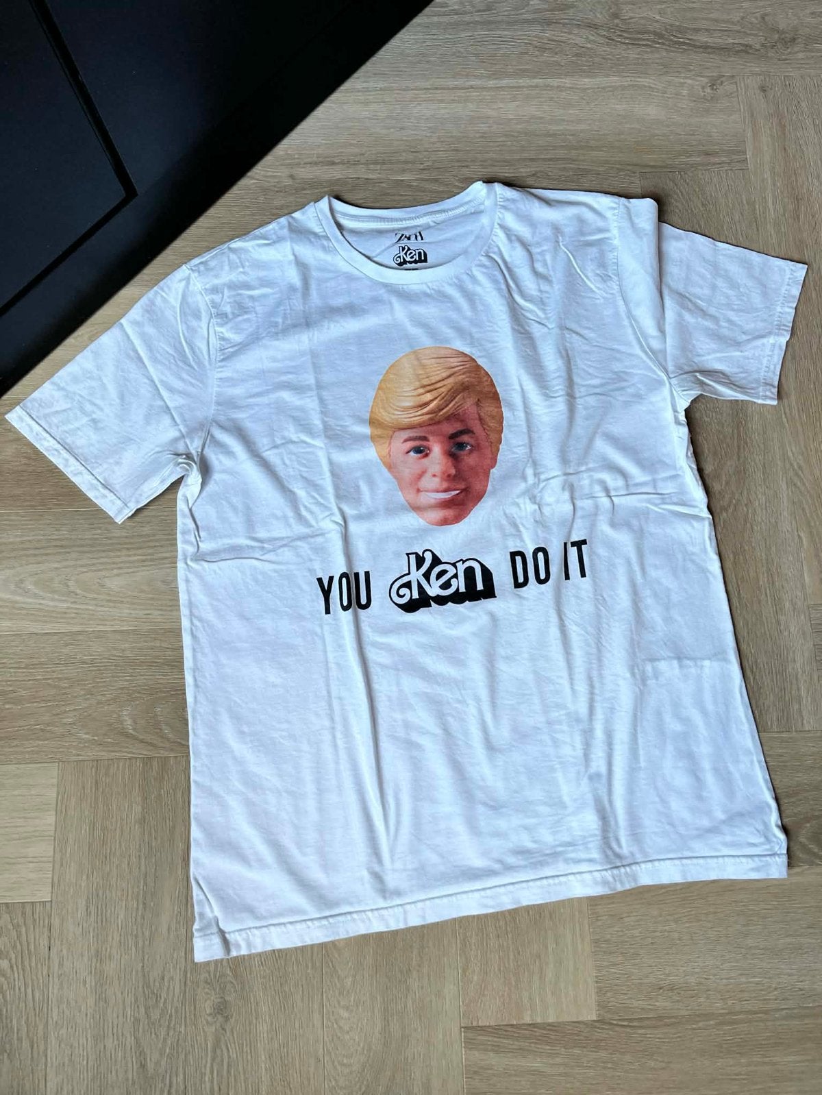 Zara Barbie Ken T-shirt - Maat L, Ophalen of Verzenden, Zo goed als nieuw, Maat 52/54 (L), Wit