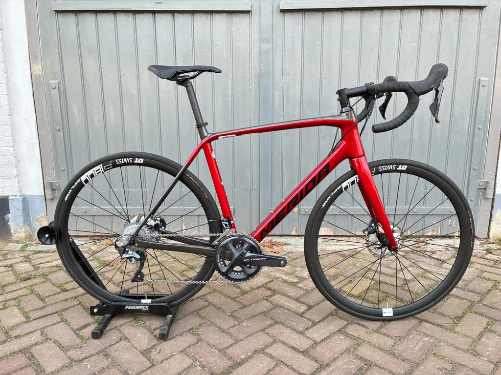 MERIDA SCULPTURA 6000 CARBON DISC ULTEGRA DT SW ZGAN!!, Overige merken, Carbon, Ophalen of Verzenden, Zo goed als nieuw