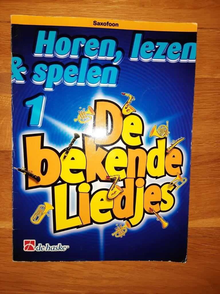 Horen lezen en spelen bekende liedjes 1 saxofoon-netjes, Gebruikt, Saxofoon, Ophalen of Verzenden, Artiest of Componist