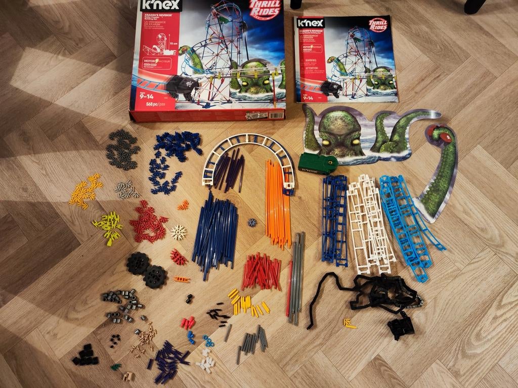 Knex kraken's revenge rollercoaster / achtbaan 9-14j 17616, Ophalen of Verzenden, K'nex